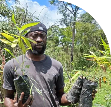 Omar Darboe, the founder of Bamboo Foundation The Gambia.