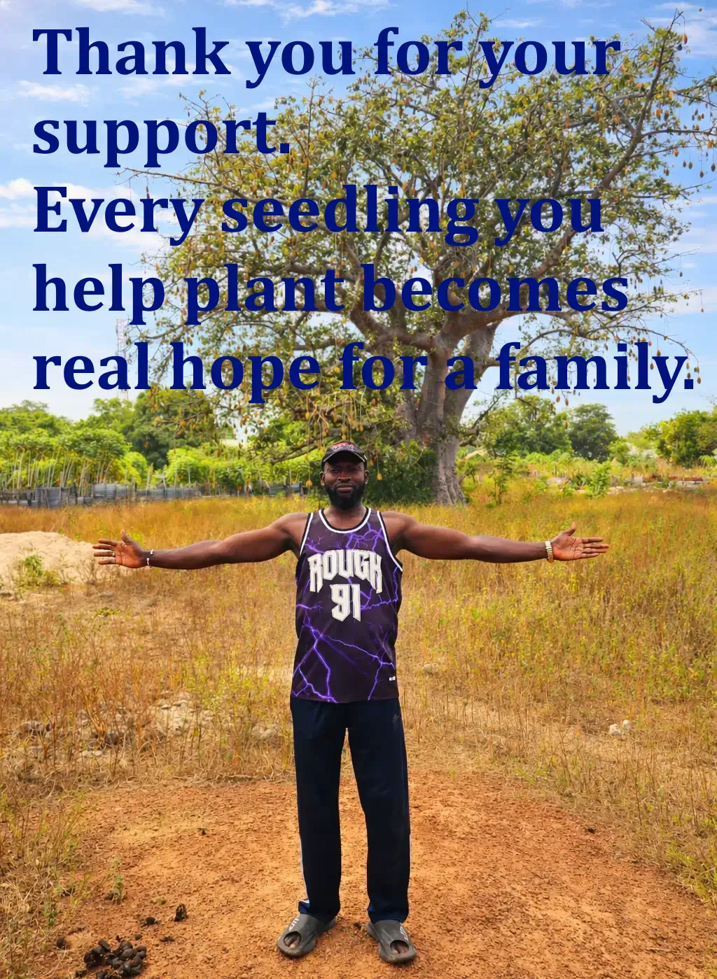 Omar Darboe in The Gambia.