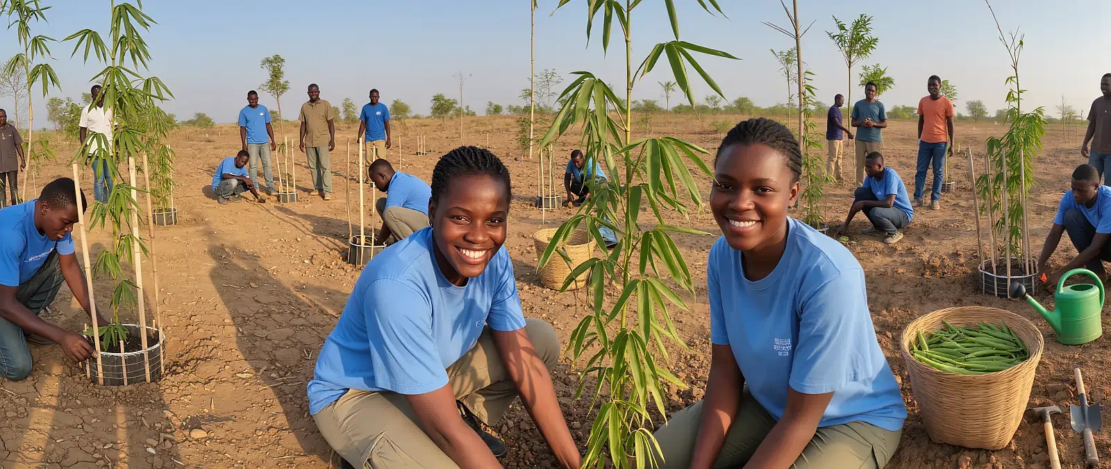 Deforestation in Gambia.
