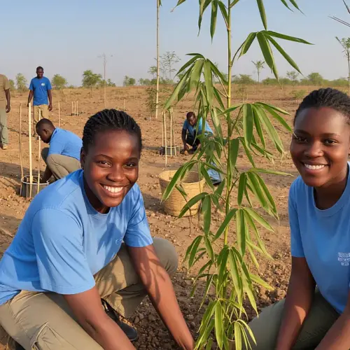 Deforestation in Gambia.